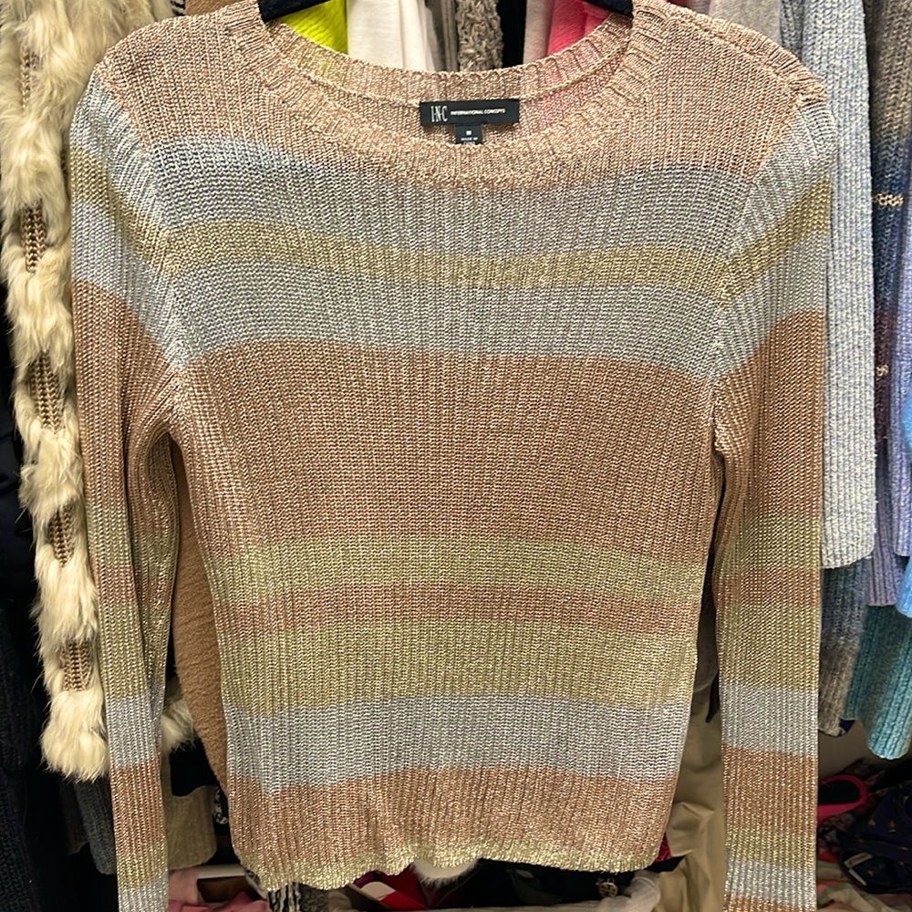 Metallic bling bling sweater